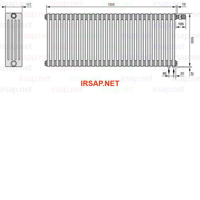 Радиатор IRSAP Tesi 51000/29 T25 CL 01